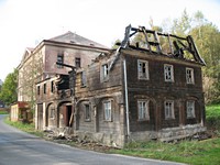 Stav domu č.p.176 po požáru v roce 2011