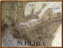Hemmehübel in einer alten Landkarte